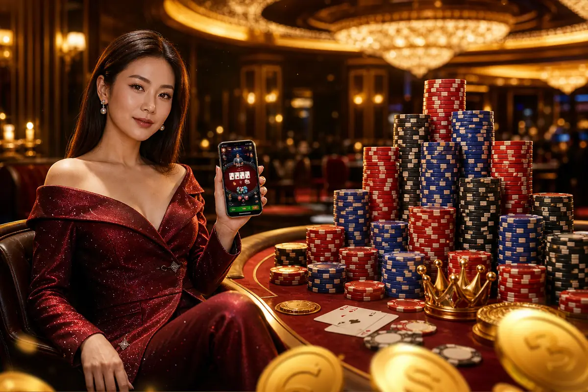 inak888 live casino floor with dealers